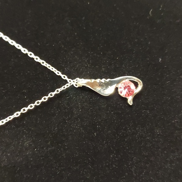 Angel Wing Pink Zirconia Set - Picture 4 of 9